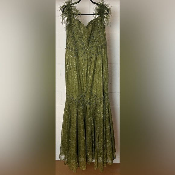 Mac Duggal 20246 Feathered Crystal Embellished Sleeveless Gown - Picture 8 of 12